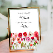 Liefde in Bloom Wildflower Hoeveel kussen spel Poster