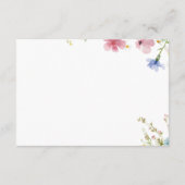 Liefde in Bloom Wildflower Recept Kaarten (Achterkant)