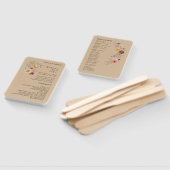 Liefde In Bloom Wildflower Trouwprogramma Hand Fan Handwaaier (Niet-gemonteerd)