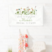 Liefde in Bloom Wildflower Vrijgezellenfeest Banne Spandoek (Insitu)