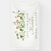 Liefde in Bloom Wildflower Vrijgezellenfeest Banne Spandoek (Verticaal)