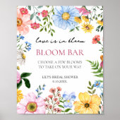 Liefde in Bloom Wildflower Vrijgezellenfeest Bloom Poster (Voorkant)