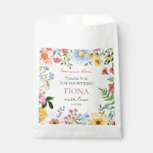 Liefde in Bloom Wildflower Vrijgezellenfeest Dank  Bedankzakje (Voorkant)