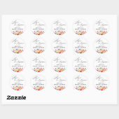 Liefde in Bloom Wildflower Vrijgezellenfeest Favor Ronde Sticker (Vel)