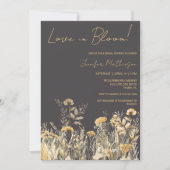 Liefde in Bloom Wildflower Vrijgezellenfeest Kaart (Voorkant)