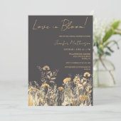 Liefde in Bloom Wildflower Vrijgezellenfeest Kaart (Staand voorkant)