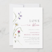 Liefde in Bloom Wildflower Vrijgezellenfeest Kaart (Voorkant)