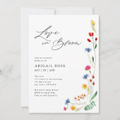 Liefde in Bloom Wildflower Vrijgezellenfeest, QR C Kaart (Voorkant)