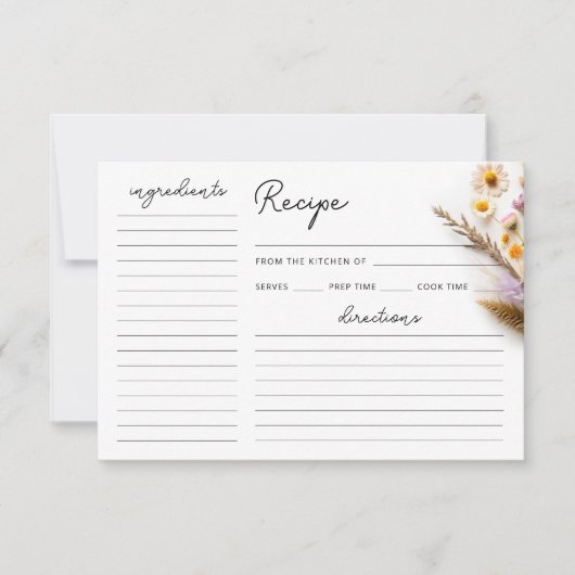 Liefde in Bloom Wildflower Vrijgezellenfeest Recep (Voorkant)