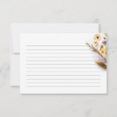 Liefde in Bloom Wildflower Vrijgezellenfeest Recep (Achterkant)