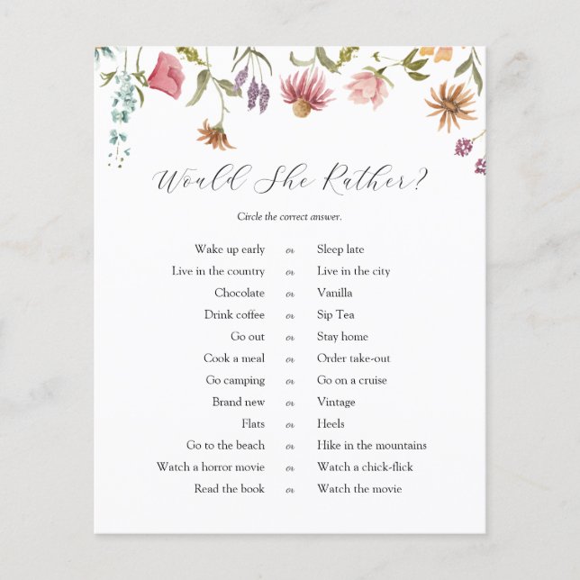 Liefde in Bloom Wildflower zou ze een vrij spel zi (Voorkant)