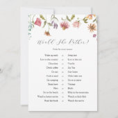 Liefde in Bloom Wildflower Zou ze Liever Kaarten (Voorkant)