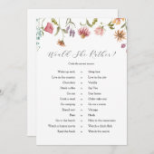 Liefde in Bloom Wildflower Zou ze Liever Kaarten (Voorkant / Achterkant)