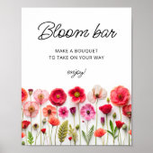 Liefde in Bloom Wildflowers Bloom of Flower Bar Poster (Voorkant)