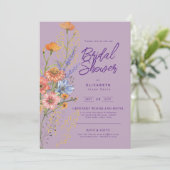 Liefde in Bloom Zomer Wildbloem Boho Bloemendouche Kaart (Staand voorkant)