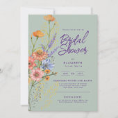 Liefde in Bloom Zomer Wildbloem Boho Bloemendouche Kaart (Voorkant)