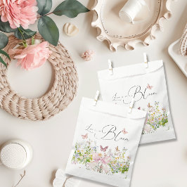 Liefde in Boom Wildflower Pink Bow Vrijgezellenfee Bedankzakje