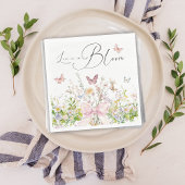 Liefde in Boom Wildflower Pink Bow Vrijgezellenfee Servet