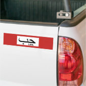 Liefde in de Arabische Bumpersticker (Op Truck)