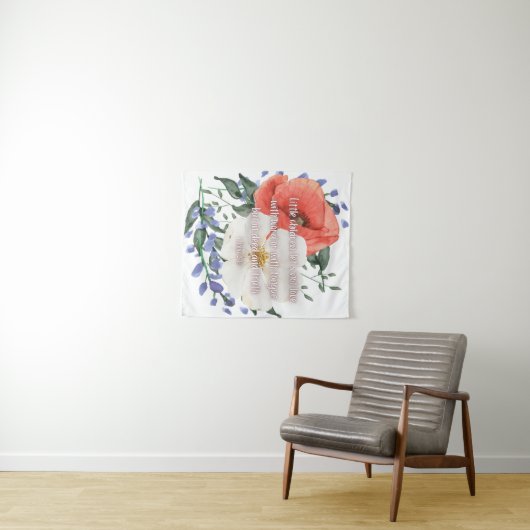 Liefde in de daad tapijt wandkleed (In Situ (horizontaal))