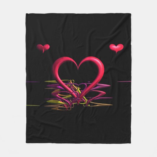 Liefde in de Darkness Fleece Blanket (Voorkant)