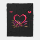 Liefde in de Darkness Fleece Blanket Deken (Voorkant)