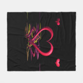 Liefde in de Darkness Fleece Blanket Deken (Voorkant (Horizontaal))
