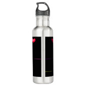 Liefde in de Darkness Water Bottle Waterfles (Achterkant)
