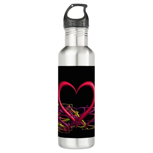 Liefde in de Darkness Water Bottle Waterfles (Voorkant)