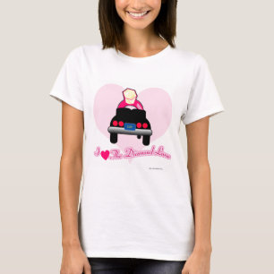Liefde in de Diamond Lane Bruids Slogan Trouwen T-shirt