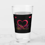 Liefde in de duisternis Glass Tumbler (Achterkant)