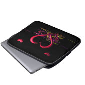 Liefde in de dunne laptophoes laptop sleeve (Voorkant onderkant)
