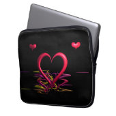 Liefde in de dunne laptophoes laptop sleeve (Voorkant Links)