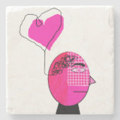 Liefde in de geest stenen onderzetter (Voorkant)