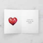 Liefde in de hete luchtballon kaart (Binnen)