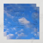 Liefde in de lucht bruiloft kaart (Voorkant / Achterkant)