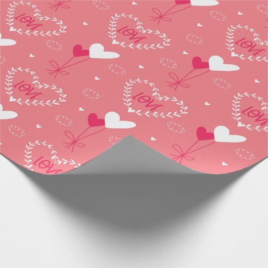 Liefde in de lucht cadeaupapier (Hoek)