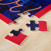 Liefde in de lucht engel en harten Valentijn Legpuzzel (Zijkant)