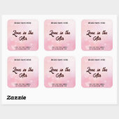 Liefde in de lucht Kaars – Aangepast Romantisch Et Vierkante Sticker (Vel)