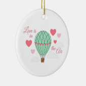 Liefde in de lucht keramisch ornament (Rechts)