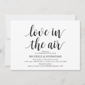 Liefde in de lucht Repetitie Diner Uitnodiging kaa (Voorkant)