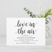 Liefde in de lucht Repetitie Diner Uitnodiging kaa (Staand voorkant)