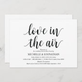 Liefde in de lucht Repetitie Diner Uitnodiging kaa (Voorkant / Achterkant)