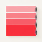 Liefde in de lucht - Rood naar Roze - Gradient Not Notitieboek (Achterkant)