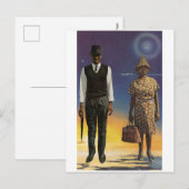 Liefde in de lucht - uitnodiging briefkaart (Voorkant / Achterkant)