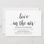 Liefde in de lucht, uitnodigingen voor een intieme (Voorkant)