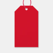 Liefde in de lucht Valentijns Bruidsboeketfeest Cadeaulabel (Achterkant)