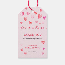 Liefde in de lucht Valentijnsdag Bruidsdouche Cadeaulabel