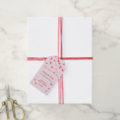 Liefde in de lucht Valentijnsdag Bruidsdouche Cadeaulabel (Met Touw)