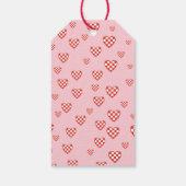 Liefde in de lucht Valentijnshuwelijksfeest Dank j Cadeaulabel (Achterkant)